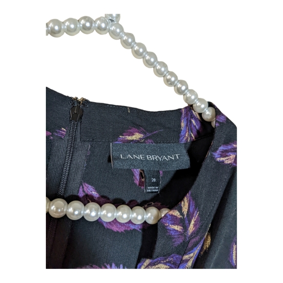 Lane Bryant feather peplum blouse - Picture 3 of 4